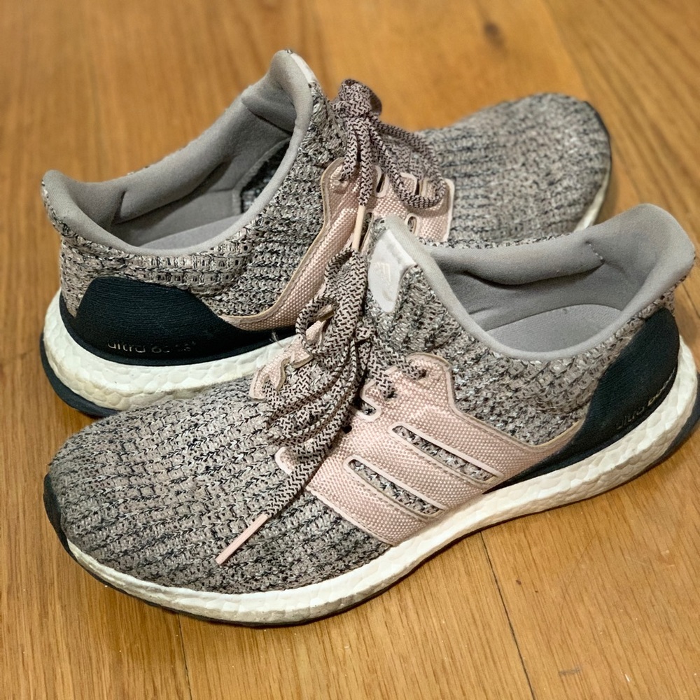 Grey / Pink Adidas UltraBoost